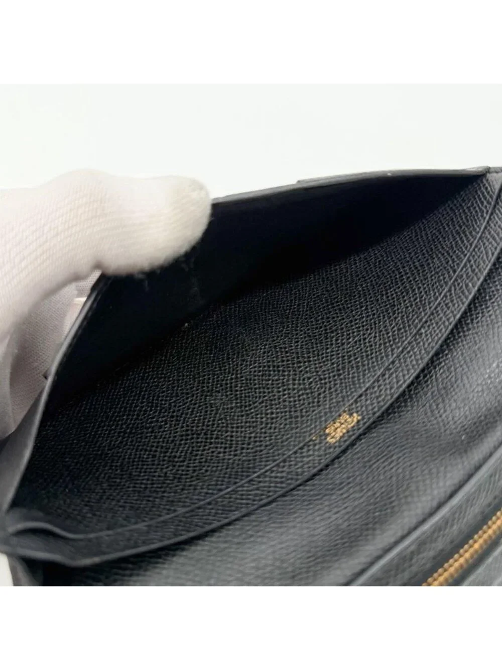 Hermes Bearn Souffle Veau Epsom Black Bifold Wallet